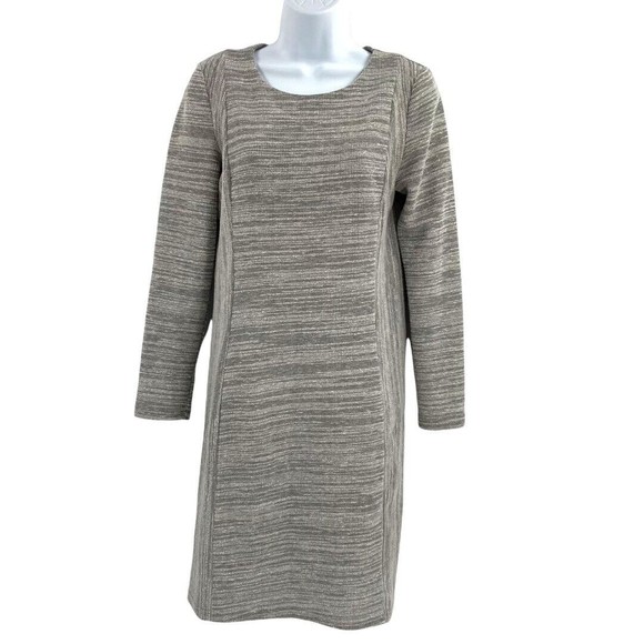 Ellie Kai Sheath Dress Size 2 Space-dye Gray Tight Knit Lined